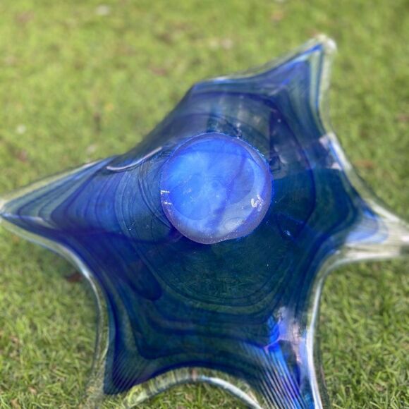 Murano Art Glass Starfish Candy Dish Artsy Collectible Whimsical  Ocean Lover - Picture 4 of 8